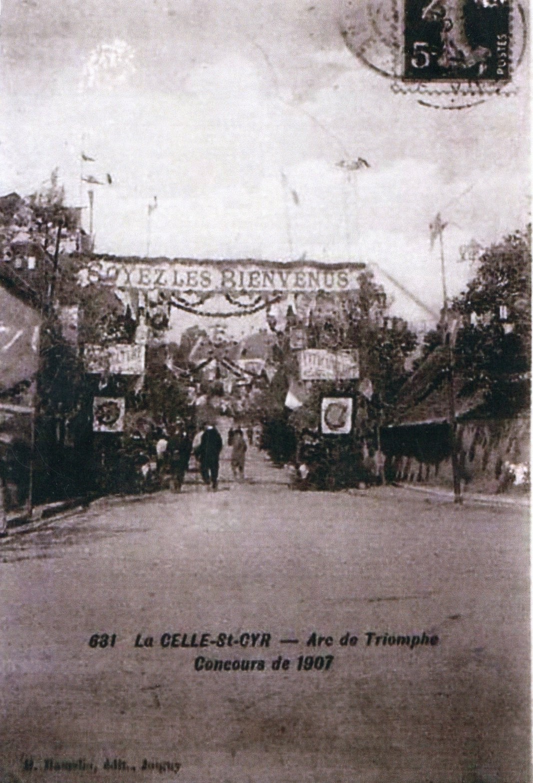 cartes postales anciennes - 61-008 arc de triomphe concours 1907 631