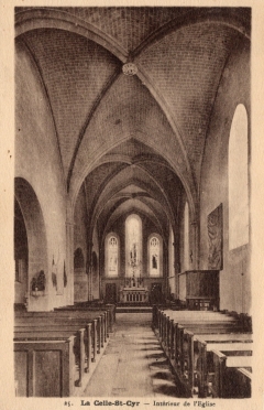 cartes postales anciennes - 3A interieur de l'eglise 25