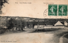 cartes postales anciennes - 46-62 la petite celle vue prise du pont 562