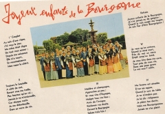 cartes postales anciennes - 65-002 A chanson joyeux enfants de la bourgogne