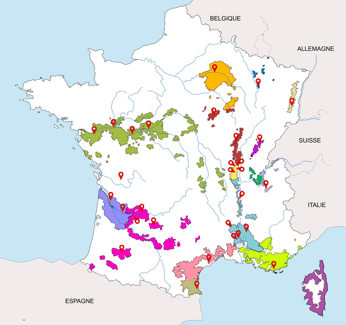 vignoble de france