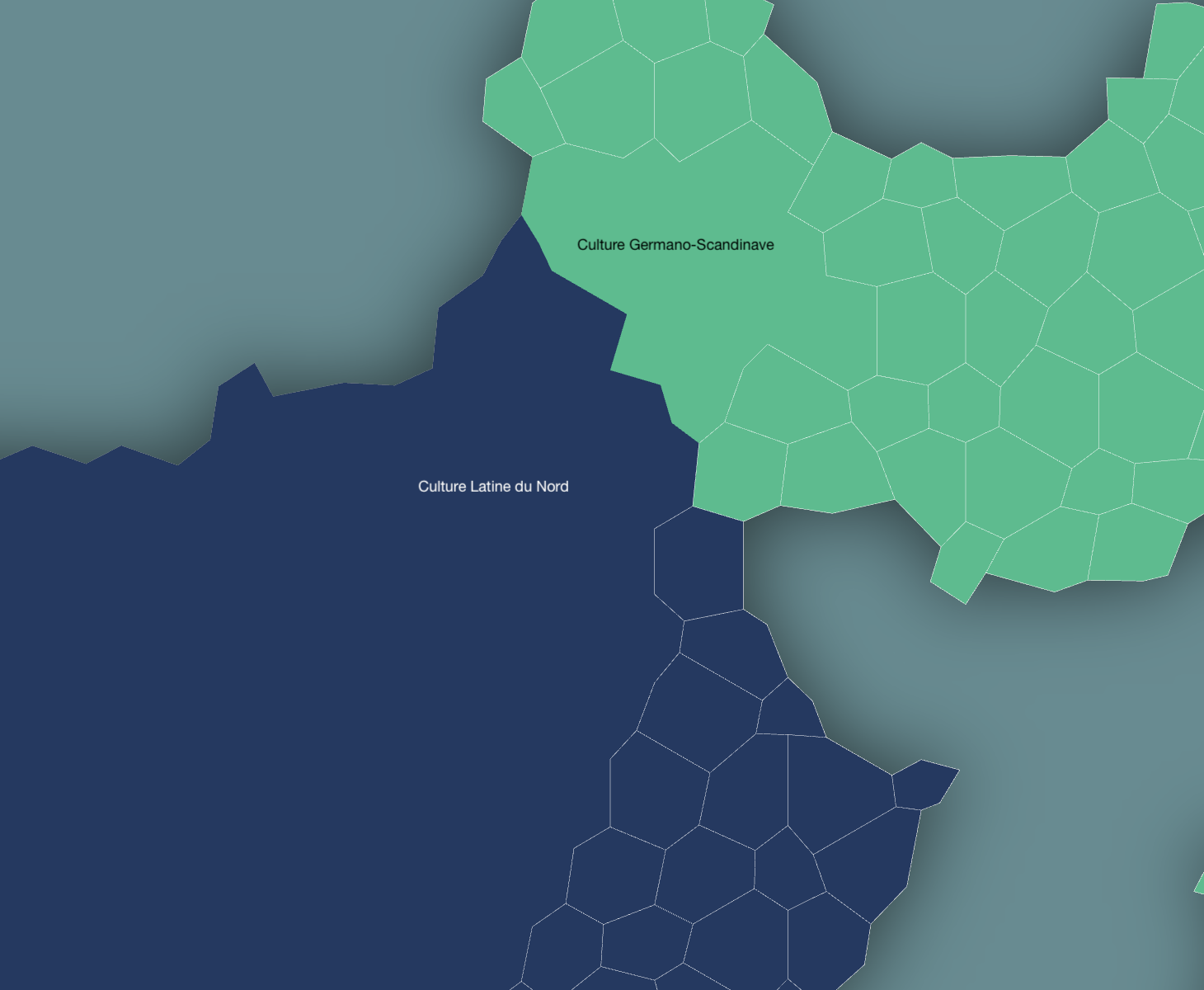 Les régions de la Péelcée