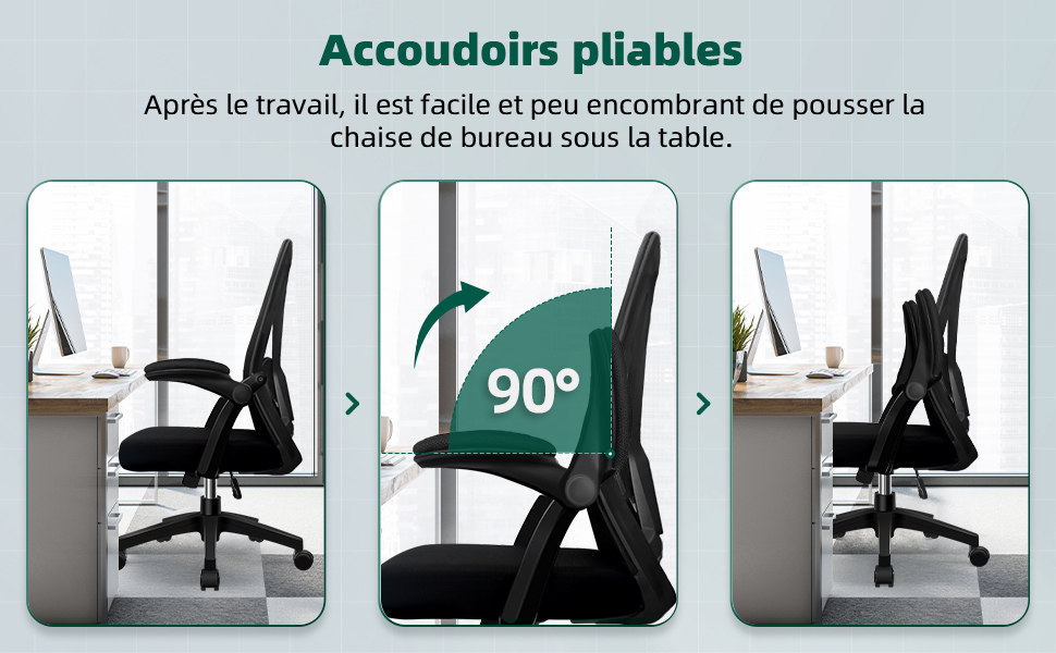 Coussin d'assise confortable et respirant du fauteuil Adormii