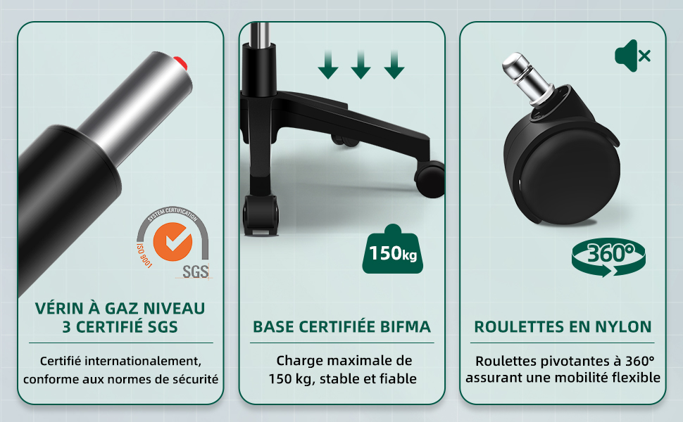 Accoudoirs rembourrés rabattables à 90° du fauteuil Adormii