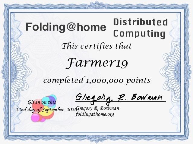 certifs plieurs (galerie) - Farmer19 certif=1Mpts